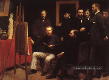 Un atelier aux Batignolles 1870 Henri Fantin Latour Peinture à l'huile